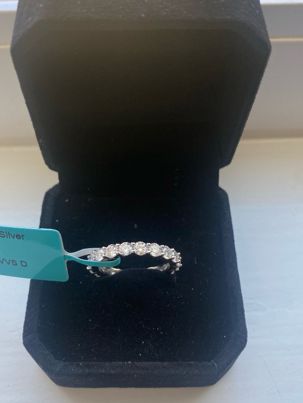 Moissanite Eternity Band Size 6